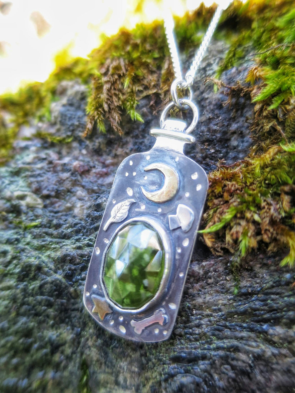 Earth Potion Bottle Pendant