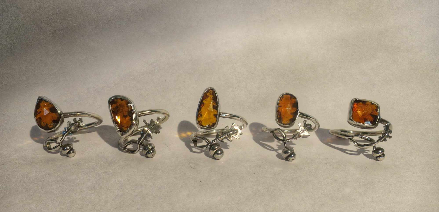 Oak and Acorn Ring - Rectangle