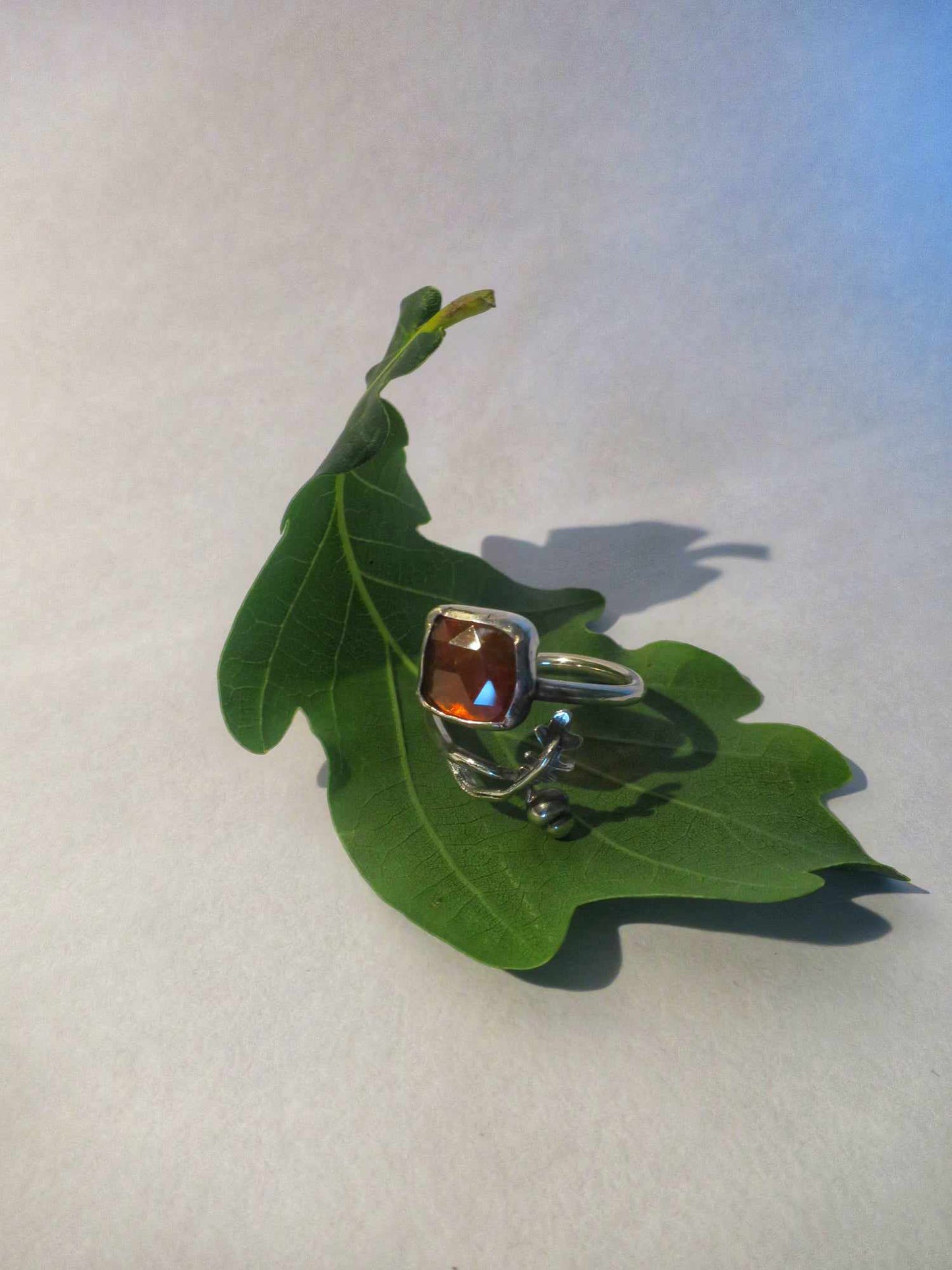 Oak and Acorn Ring - Square