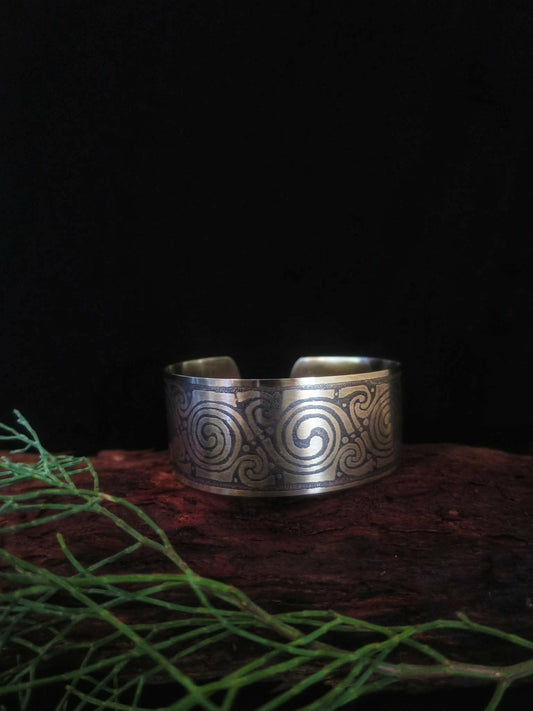 Celtic Spirals Cuff