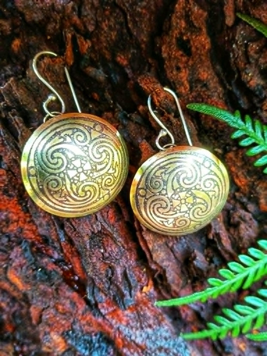 Coiled Celtic Earrings
