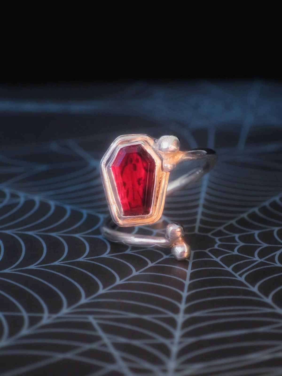 Ghostly Garnet Ring